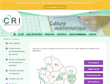 Tablet Screenshot of cri-aquitaine.org